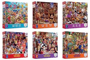 lot 60573 image: Ceaco  Story ManiaFunny Faces  550 Piece Jigsaw Puzzle Value Pack  Limited Edition  6 Puzzles Included  Puzzles for Adults