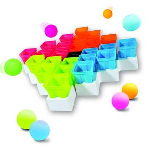 lot 60613 image: Franklin Sports Battle Buckets Pong Game - Fast Paced Four Player Ping Pong Game - Fun for Kids and Families - It��s a Game of Skill, Strategy, Change and Its Addictive