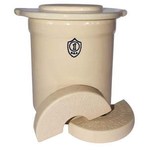 lot 60647 image: Ohio Stoneware Crock Set 1 gal 3 pc