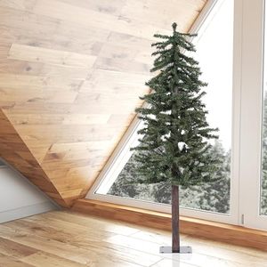 lot 60662 image: Vickerman 5 Natural Alpine Artificial Christmas Tree - Unlit - Faux Christmas Tree - Seasonal Indoor Home Decor - Artificial Decorative Christmas Tree - Reliable and Durable