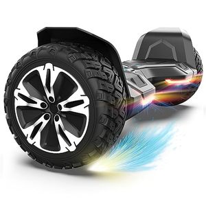 lot 60680 image: Gyroor Warrior 8.5 inch All Terrain Off Road Hoverboard with Bluetooth Speakers and LED Lights, UL2272 Certified Self Balancing Scooter