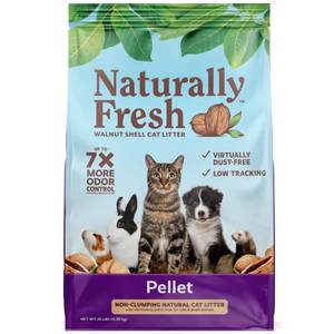 lot 60688 image: Eco-Shell Naturally Fresh Cat Litter Made from Walnut Shells, Pellet Non-Clumping, Biodegradable, Dust-Free, Sustainable