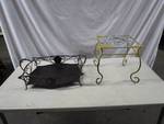 Decorative Iron Tray and Table