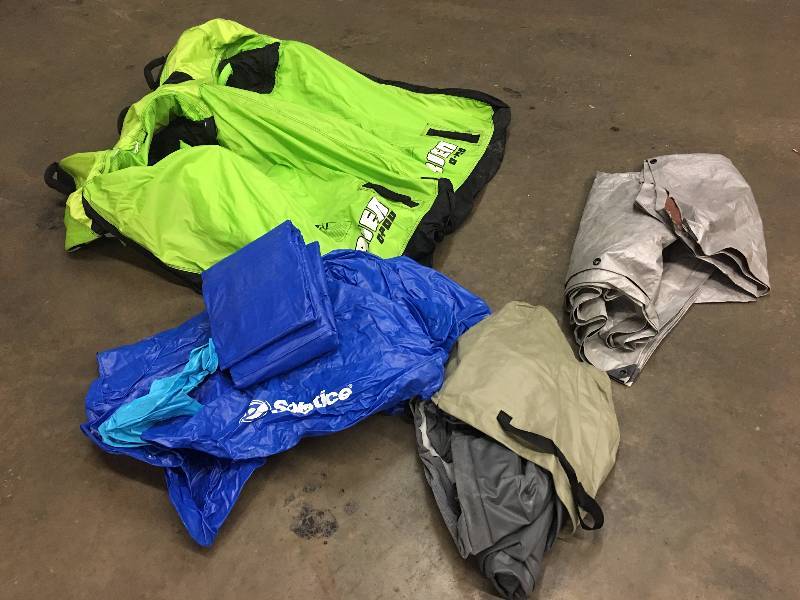 lot 99 image: OBRIEN O-POD TOWABLE 2 PERSON TUBE, SOLSTICE INFLATABLE, TARP MISC.