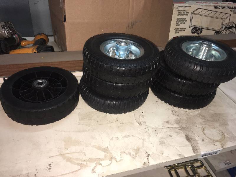 lot 185 image: LOT OF DOLLY WHEELS AND TIRES