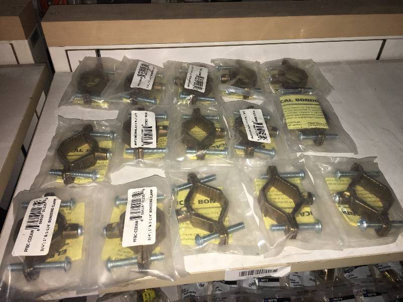 lot 194 image: LOT OF BRASS BONDING CLAMPS
