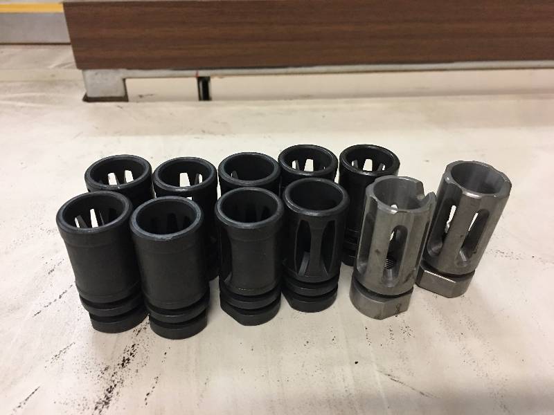 lot 168 image: LOT OF AR15 FLASH HIDERS