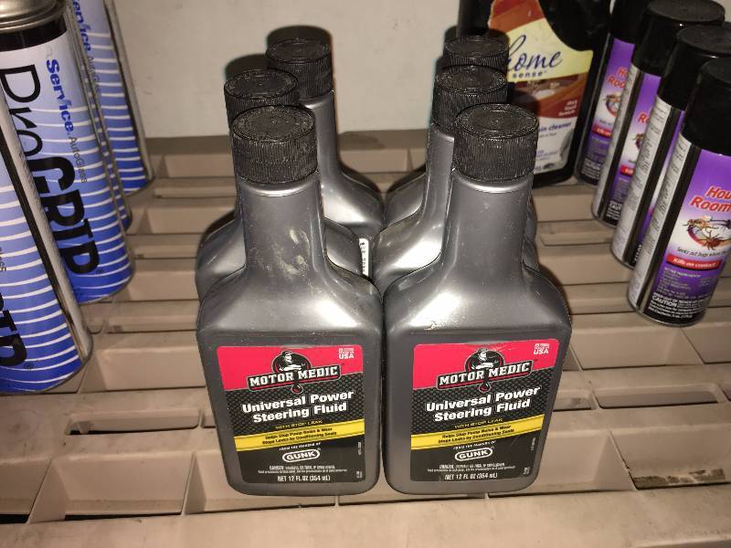 lot 220 image: LOT OF 6 BOTTLES OF POWER STEERING FLIUD