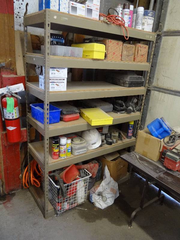 lot 5311 image: 48 X 18 X 72 Metal Frame Shelf
