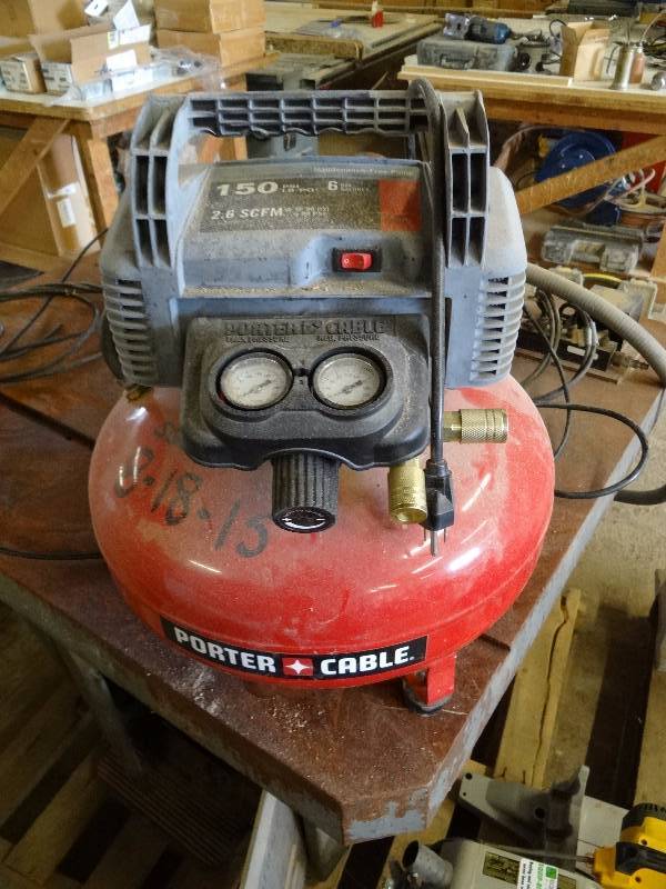 lot 5415 image: Porter Cable Pancake Air Compressor