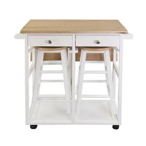 lot 360 image: Cart with Drop-Leaf Table Retail $173.35 AZB22724