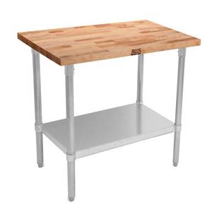 lot 370 image: Maple Wood Top Work Table Retail $551.17 AZB22724