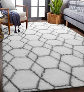 lot 381 image: 5 x 8 Geometric Area Rug Retail $49.99 RCY-1