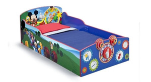 lot 391 image: Interactive Wood Toddler Bed Retail $119.99 RCY-1