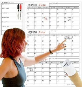 lot 396 image: Large Dry Erase Wall Calendar Retail $24.99 RCY-1