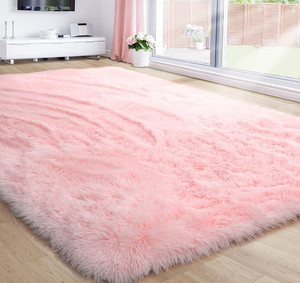 lot 409 image: Pink Area Rug Retail $29.88 RCY-1