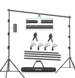 lot 416 image: Heavy Duty Adjustable Backdrop Retail $75.99 RCY-1