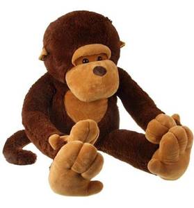 lot 431 image: Large Stuffed Monkey Retail $37.99 RCY-1