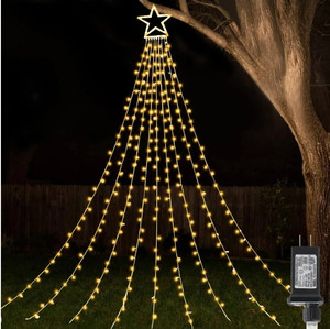 lot 433 image: Christmas Star String Lights Retail $29.99 RCY-1