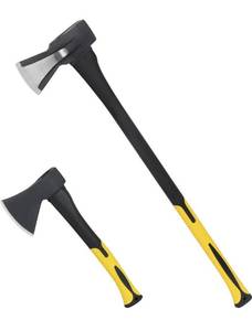 lot 458 image: Wood Splitting Axe and Hatchet Set Retail $49.99 RCY-1