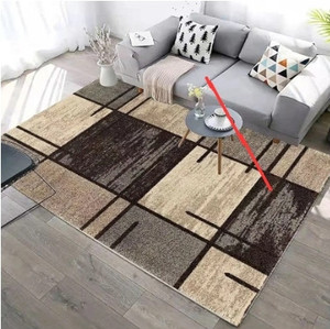 lot 463 image: Modern Geometric Brown Rug Retail $31.98 RCY-1