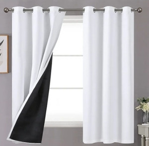 lot 472 image: Thermal Blackout Curtains Retail $21.64 RCY-1