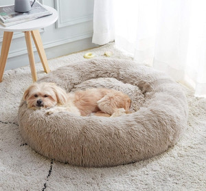 lot 485 image: Donut Cuddler Warming Round Bed Retail $26.99 RCY-1