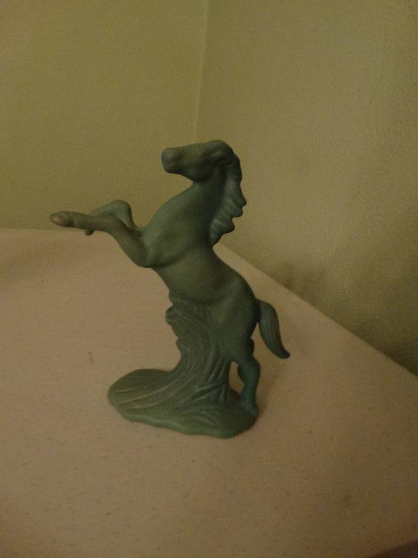 lot 294 image: Van Briggle Pottery horse.