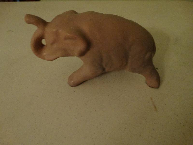 lot 306 image: Van Briggle Pottery elephant.
