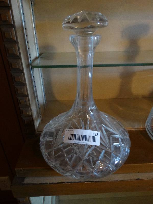 lot 338 image: Crystal liquor decanter.