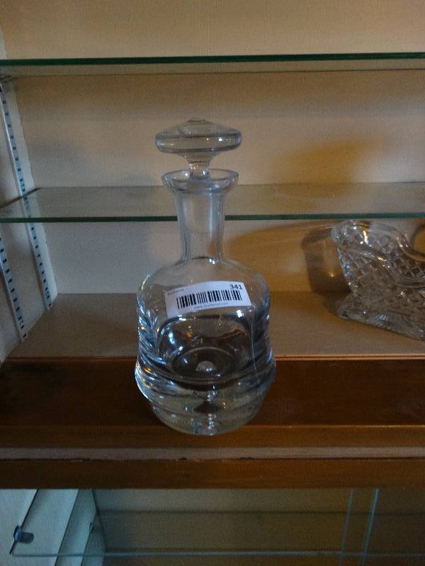 lot 341 image: Crystal liquor decanter.