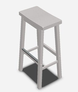 lot 604 image: Solid Wood Saddle-Seat Retail $45.48