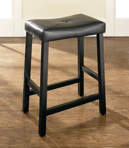 lot 605 image: Upholstered Saddle Seat Bar Stool Retail $42.98