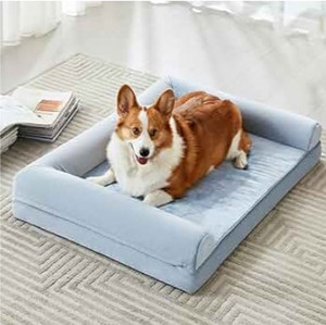 lot 607 image: Washable Dog Bed for Medium Dogs Retail $42.99 RCY-1
