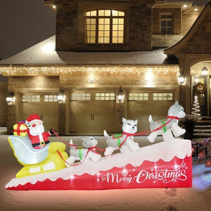lot 614 image: 10 FT Length Christmas Inflatable Retail $185.40 RCY-1
