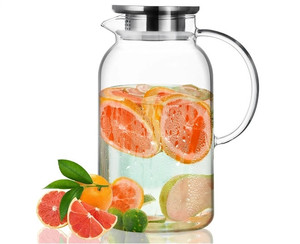 lot 636 image: Glass Pitcher with Lid Retail $14.99