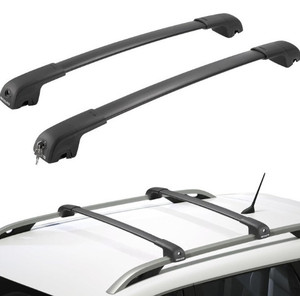 lot 672 image: Lockable Roof Rack Cross Bars Retail $94.99