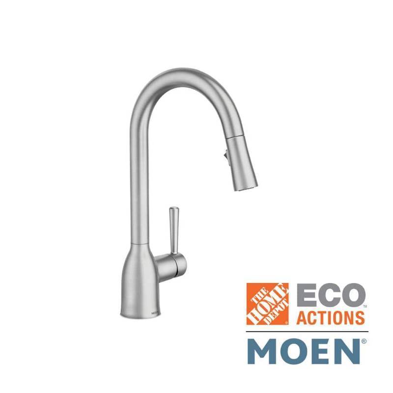 Movin The Deals In The Burg! Moen Single Hole Pull Down Kitchen Faucet ...