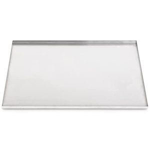 lot 40026 image: Pinnacle Systems Replacement Tray for Dog Crate � Chew-Proof and Crack-Proof Metal Pan for Dog Crates (Stainless Steel, 35inx21.63inx1in)
