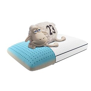 lot 40029 image: Serta Perfect Sleeper Copper Infused Memory Foam Pillow, Oversized Traditional, 1 Count (Pack of 1),White, 25-Inch (Length) by 16-Inch (Width) by 5.50-Inch (Height)