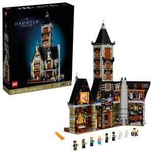 lot 40032 image: LEGO Icons Haunted House Building Set, Creative Craft for Adults and Family, Haunted House DIY Project to Build Together, Includes 10 Minifigures, 10273