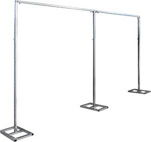 lot 40040 image: Gdrasuya10 Heavy Duty Arch Backdrop Stand,10x20FT Heavy Duty Professional Backdrop Stand for Parties,Square Wedding Metal Arch Frame with Sturdy Base,Length not Adjustable