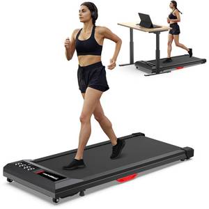 lot 40046 image: Walking Pad Under Desk Incline Treadmill for Home Office, 40dB Small Treadmill 300lbs Capacity, Cardio Training Walking Jogging Running, Easy to Move Use, Smart Treadmill Compatible with ZWIFT KINOMAP