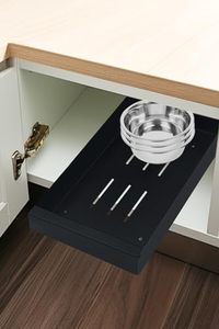 lot 40081 image: HIKITMATE Pull out Cabinet Organizer, Carbon Steel Cabinet Drawers Slide Out, Pantry Storage Shelves With Nano Adhesive Strip For Kitchen, Bathroom and Living Room 9.8in W X16.9 DX2.7 H