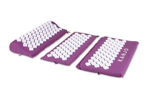 lot 40136 image: Kanjo FSA HSA Approved Acupressure Zip-Apart Mat for Neck Pain Relief, with Pressure Points for Muscle Pain Relief with Travel Bag - Amethyst