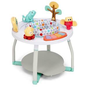 lot 40140 image: Poit 5-in-1 Activity Center, Tummy Time, Activity Center, Baby Balance Board, Toddler Activity Table, Table and Chair, Activity Center for Baby with 360° Rotating Seat, 3 Adjustable Height. 4M