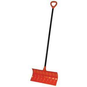 lot 40200 image: Bigfoot 21 Roller Snow Shovel - Metal Handle - Large D-Grip