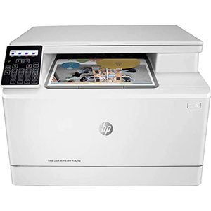 lot 40205 image: HP Color LaserJet Pro M182nw Wireless All-in-One Laser Printer, Remote Mobile Print, Scan &amp Copy, Works with Alexa (7KW55A), White&nbsp