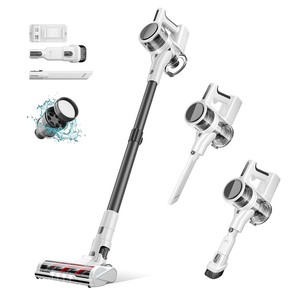 lot 40051 image: Fykee Vacuum Cleaner, Cordless Vacuum Cleaner with 80,000 PRM Brushless Motor, Lightweight Detachable Vacuum Cleaners for Home with 2200 mAh Battery and 2 Modes up to 35 Mins Runtime (White)
