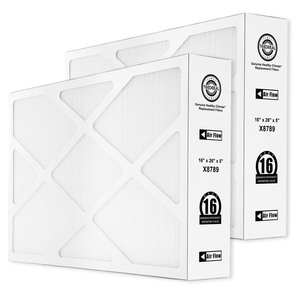 lot 40064 image: X8789 MERV 16 Filter - 16in x 26in x 5in Compatible With Lennox PureAir PCO16-28 Filter Air Purifier Cleaner - Ideal For Home & Office - 2 Pack
